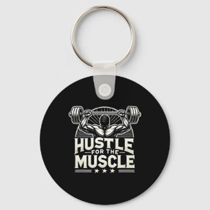 Llavero Hustle Por La Construcción Del Cuerpo Del Músculo