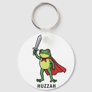 Llavero Huzzah Frog Knight Cita graciosa de meme