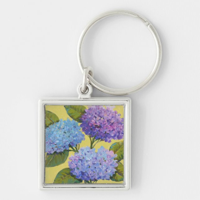 Llavero Hydrangeas de primavera (Frente)