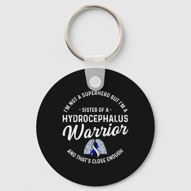 Llavero Hydrocephalus Sobreviviente Hermana Hero Awareness (Anverso)