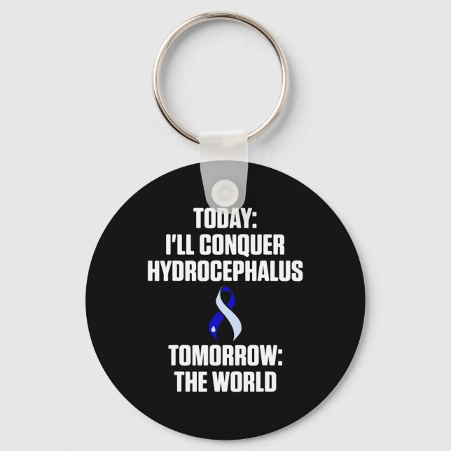 Llavero Hydrocephalus Survivor Today Awareness Warrior (Anverso)