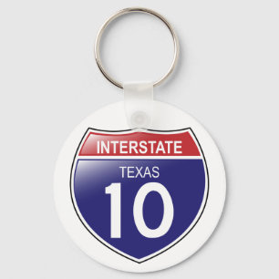 Llavero I-10 Texas Keychain