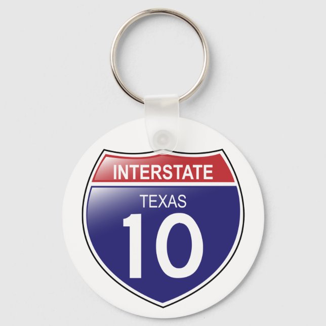 Llavero I-10 Texas Keychain (Anverso)