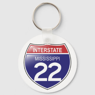 Llavero I-22 Mississippi Keychain