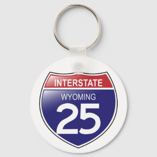 Llavero I-25 Wyoming Keychain