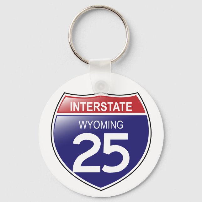 Llavero I-25 Wyoming Keychain (Anverso)