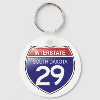 Llavero I-29 Keychain de Dakota del Sur