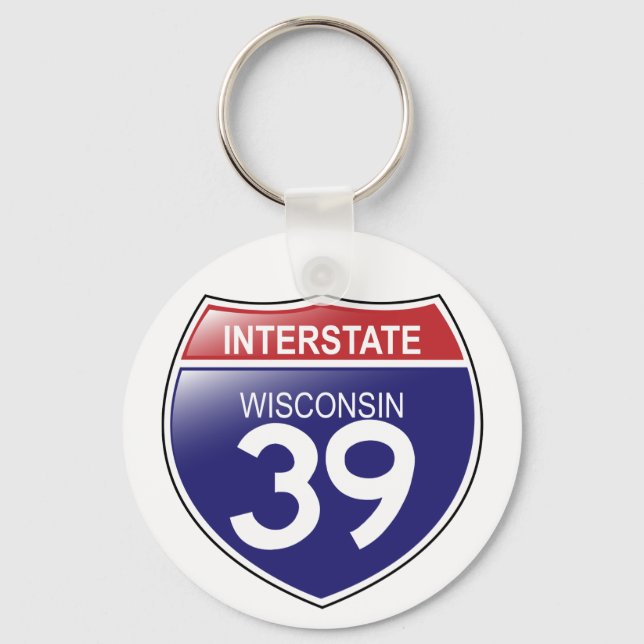 Llavero I-39 Wisconsin Keychain (Anverso)