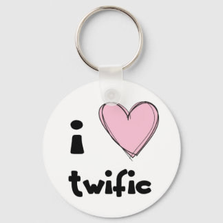 Llavero I <3 cadena de teclas rosa traviesa