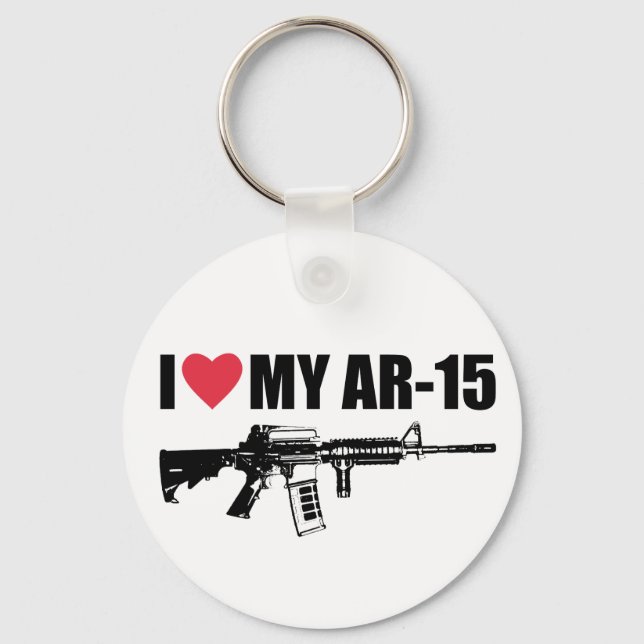 Llavero I <3 Mi AR-15 (Anverso)