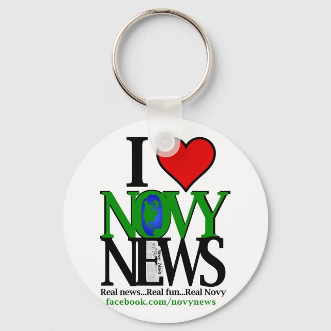 Llavero I <3 Novy News (Anverso)