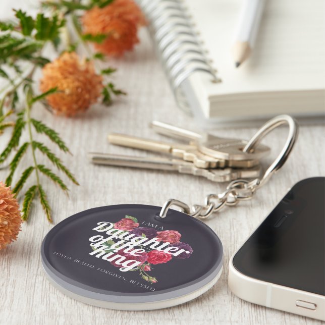 Llavero "I am a Daughter of the King" Key Chain (Frente Derecha)