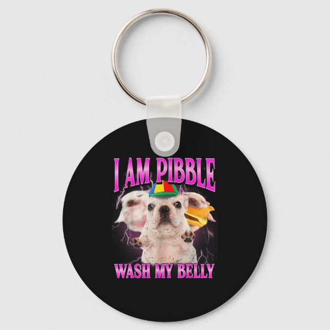 Llavero I Am Bble Dog Puppy Wash Clean My Belly Funny Dog  (Anverso)