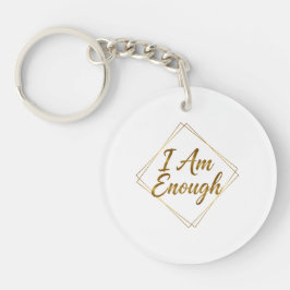 Llavero I Am Enough Script Keychain