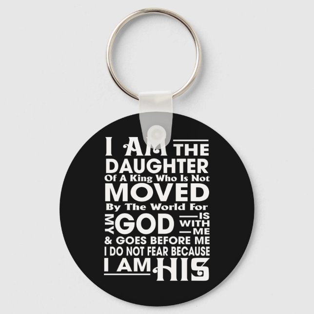 Llavero  I Am the Daughter of a King (Anverso)