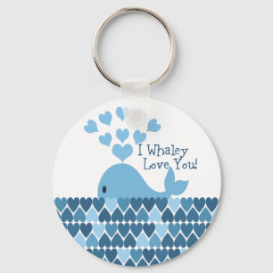 Llavero ¡I amor de Whaley usted! Azul