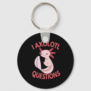 Llavero I Axolotl pregunta Funny Pastel Kawaii Axolotl