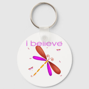 Llavero I believe in Dragonflies
