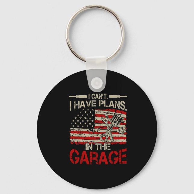 Llavero I Cant Have Plans Garage-shirt Men Funny Mechanic  (Anverso)
