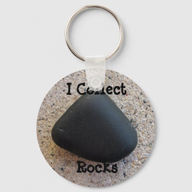 Llavero I Collect Rocks Keychain (Anverso)