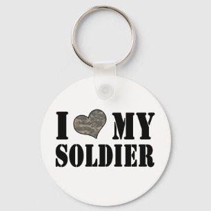 Llavero I corazón mi soldado