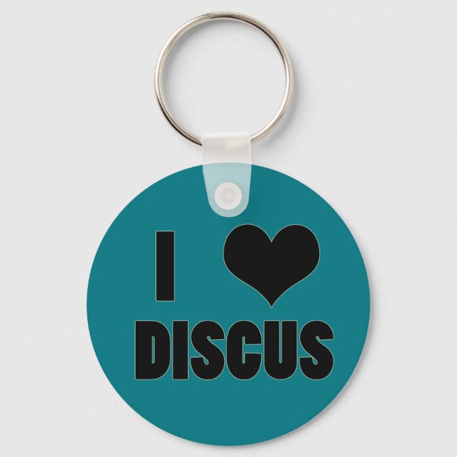 Llavero I Discus Heart, Discus Throw Key Chain (Anverso)