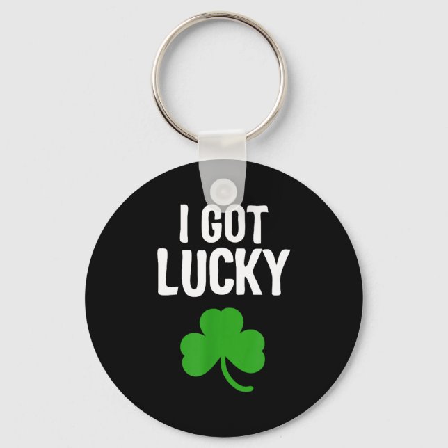 Llavero I Got Lucky Dad St Patricks Day Pregnancy Announce (Anverso)
