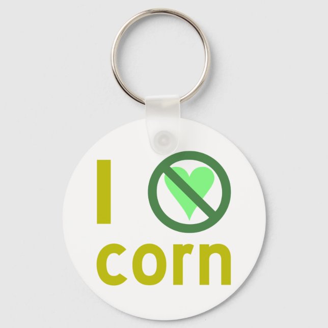 Llavero I Hate Corn (Anverso)