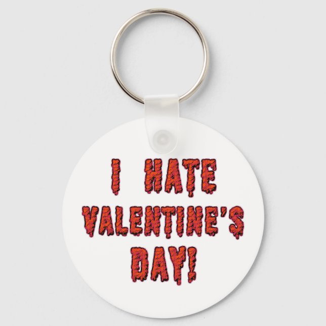 Llavero I Hate Valentine's Day (Anverso)