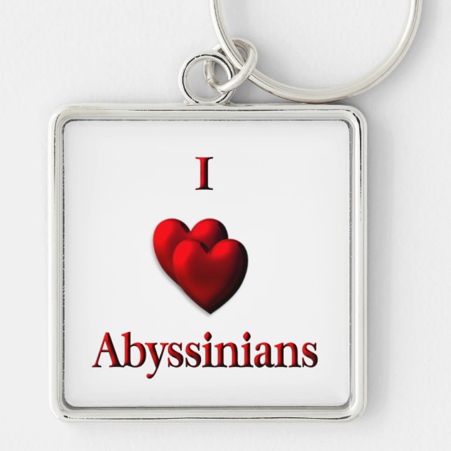 Llavero I Heart Abyssinias (Frente)