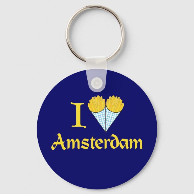 Llavero I Heart Amsterdam (Anverso)