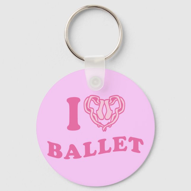 Llavero I Heart Ballet (Anverso)