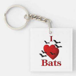 Llavero I Heart Bats
