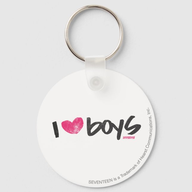Llavero I Heart Boys Magenta (Anverso)