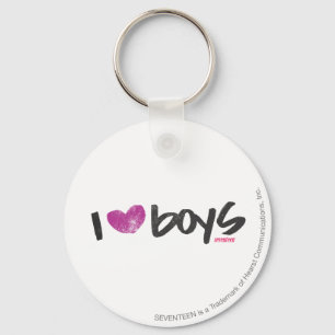 Llavero I Heart Boys Purple