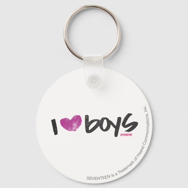 Llavero I Heart Boys Purple (Anverso)