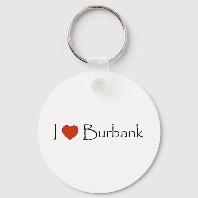 Llavero I Heart Burbank (Anverso)