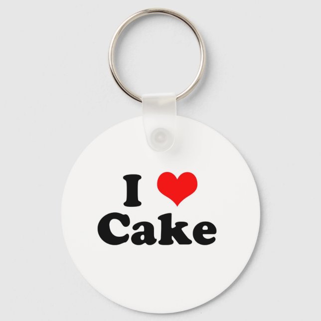 Llavero I Heart Cake (Anverso)