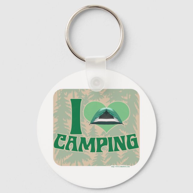 Llavero I Heart Camping (Anverso)