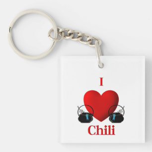 Llavero I Heart Chili