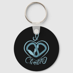 Llavero I Heart Climbing (Carabiner) Fun Rock Climbing