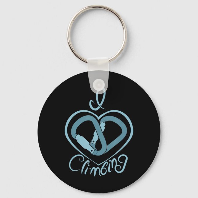 Llavero I Heart Climbing (Carabiner) Fun Rock Climbing (Anverso)