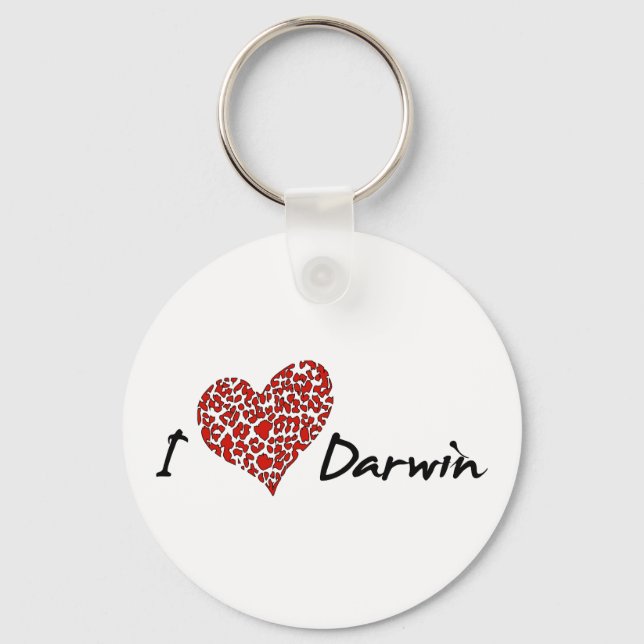 Llavero I Heart Darwin (Anverso)