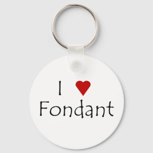 Llavero I Heart Fondant Keychain