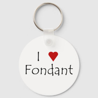 Llavero I Heart Fondant Keychain