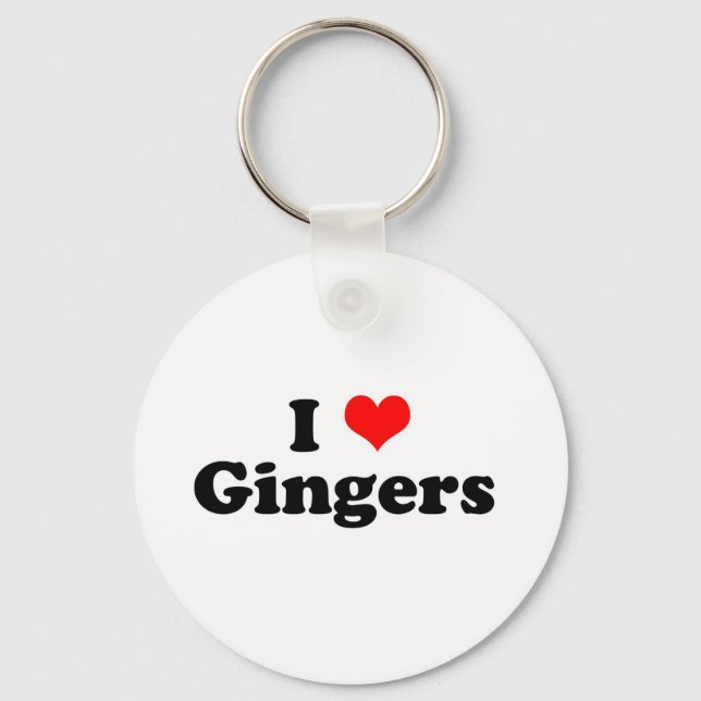Llavero I Heart Gingers (Anverso)