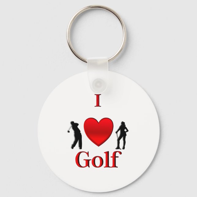 Llavero I Heart Golf (Anverso)