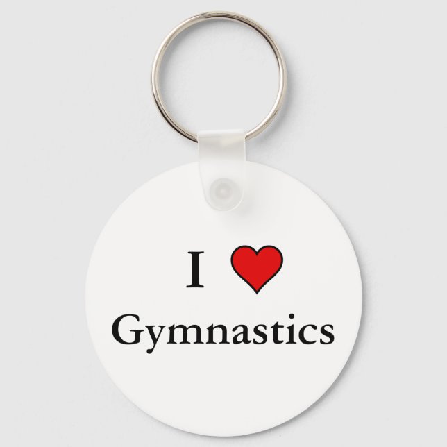 Llavero I Heart Gymnastics (Anverso)