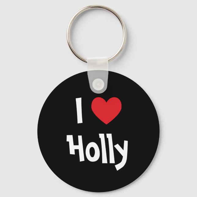 Llavero I Heart Holly (Anverso)