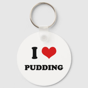 Llavero I Heart I Love Pudding